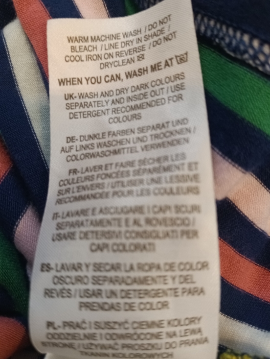 Boden Lucinda Jersey Rainbow Colored Striped Short Sleeve Midi Dress 20 22Reg - Picture 11 of 11